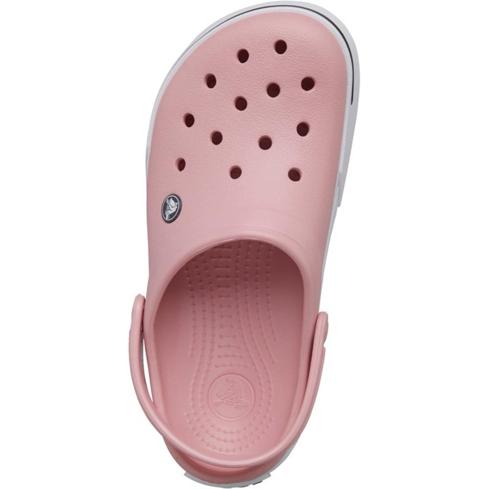 CROCS Crocband II Clogs W8/M6 Pink Petal/Charcoal